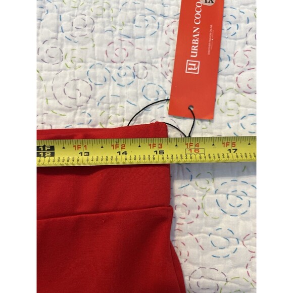 Urban Coco Women's Red Stretch Pull-On Pencil Skirt - Size XL - NWT - Picture 7 of 12